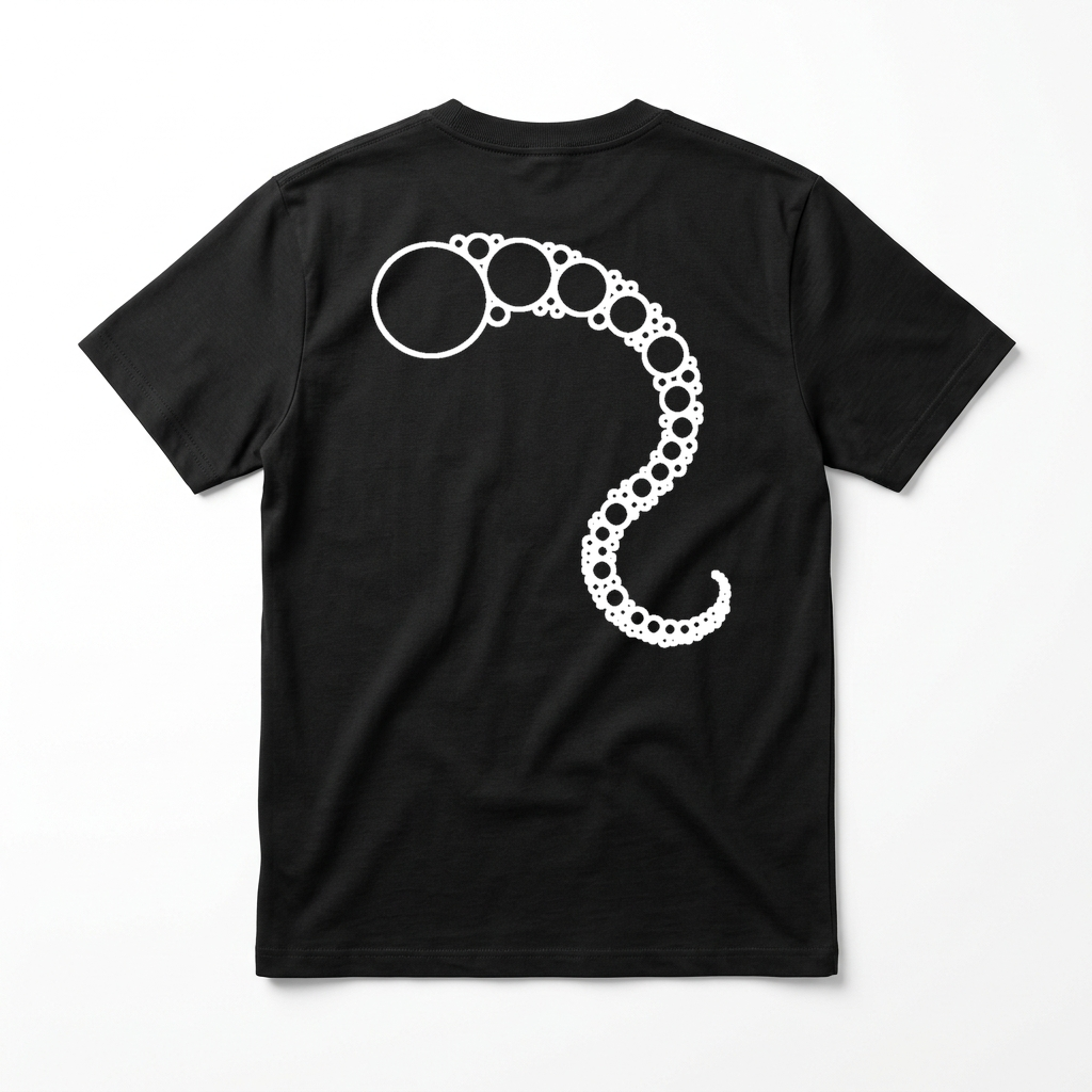 CircleTee Julia Set - Retro con stampa grande centrata