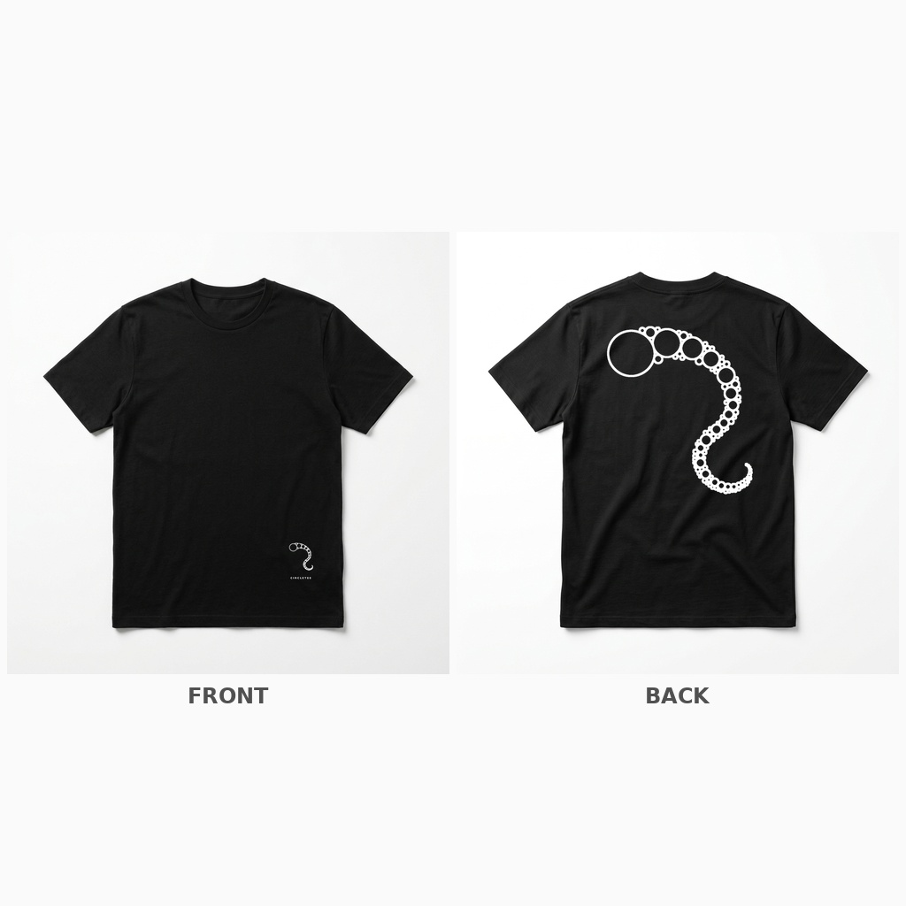 CircleTee Julia Set - Vista fronte e retro