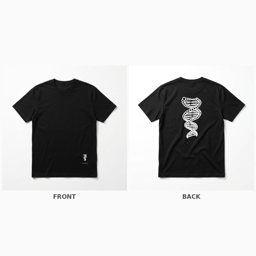 CircleTee DNA Helix - Vista fronte e retro