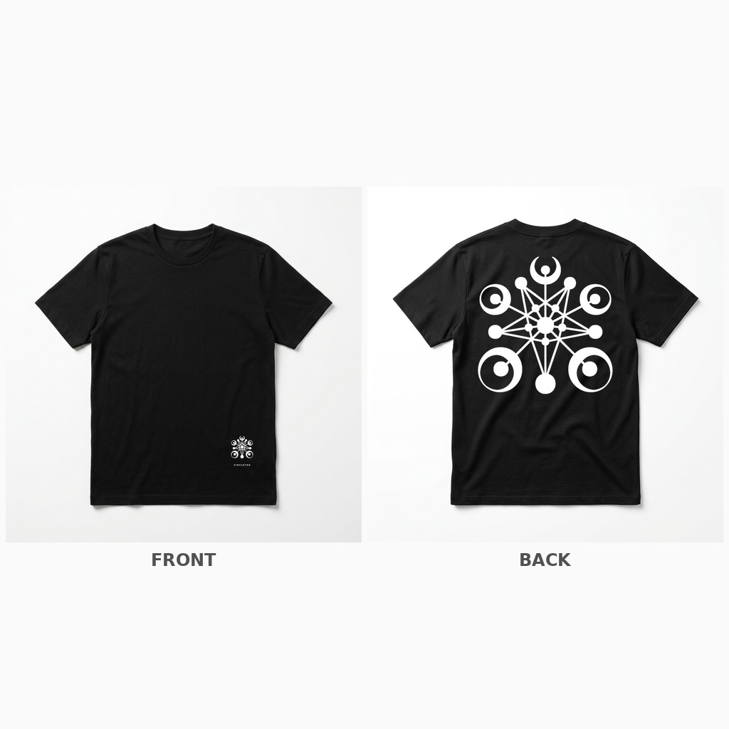 CircleTee Metatron's Cube - Vista fronte e retro