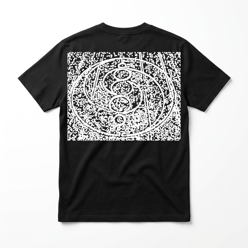CircleTee Prism - Retro con stampa grande centrata