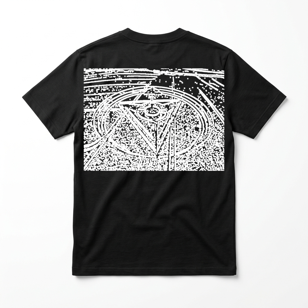 CircleTee Pulse - Retro con stampa grande centrata